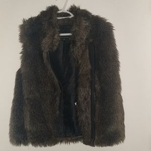 Faux fur vest